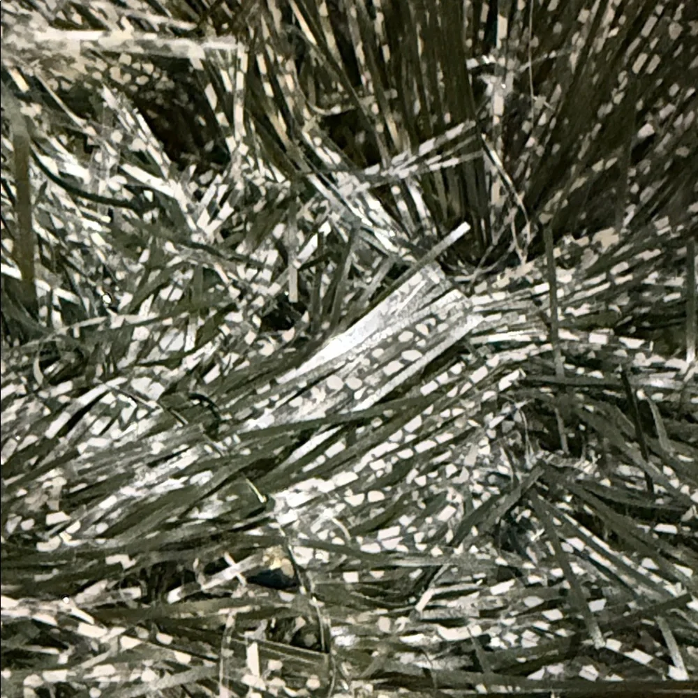 Holiday style  Metallic Silver Garland